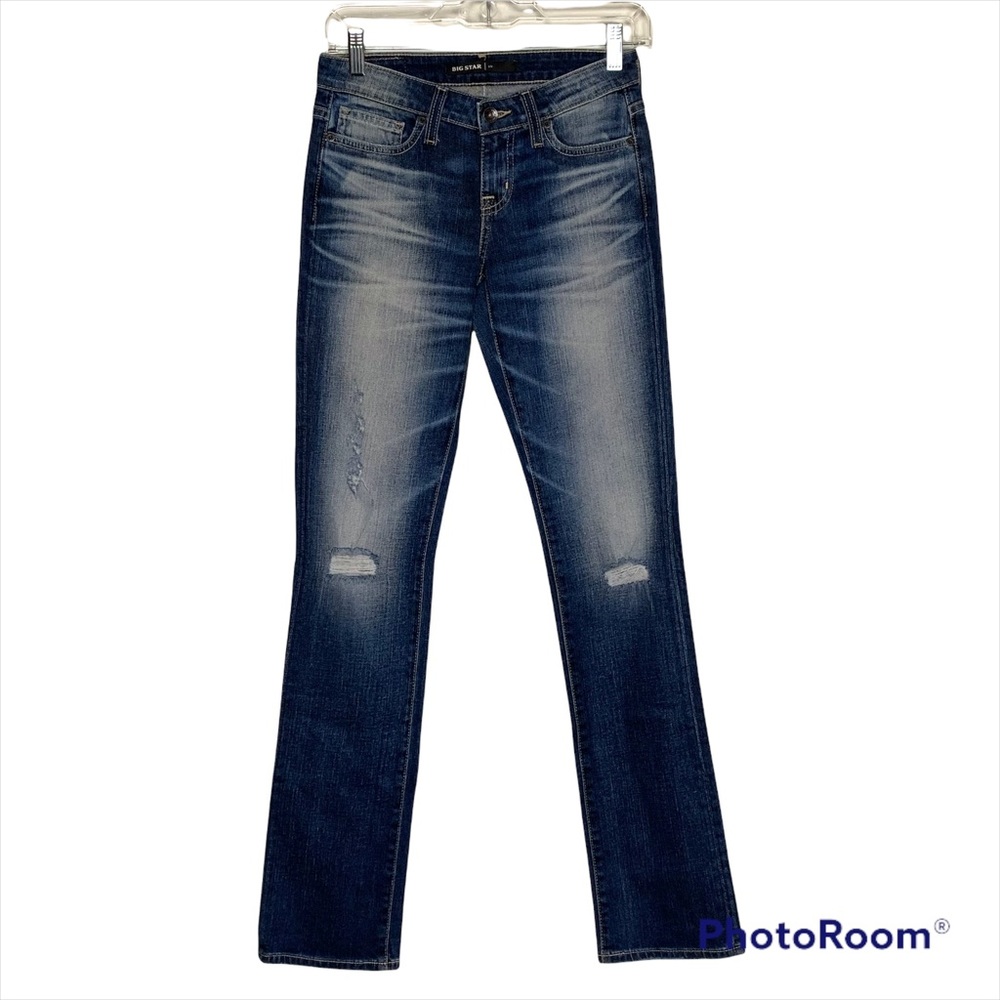 Womens Juniors BIG STAR LIV Jeans Distressed Size 24R x 33L